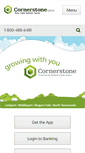 Mobile Screenshot of cornerstonecommunityfcu.org